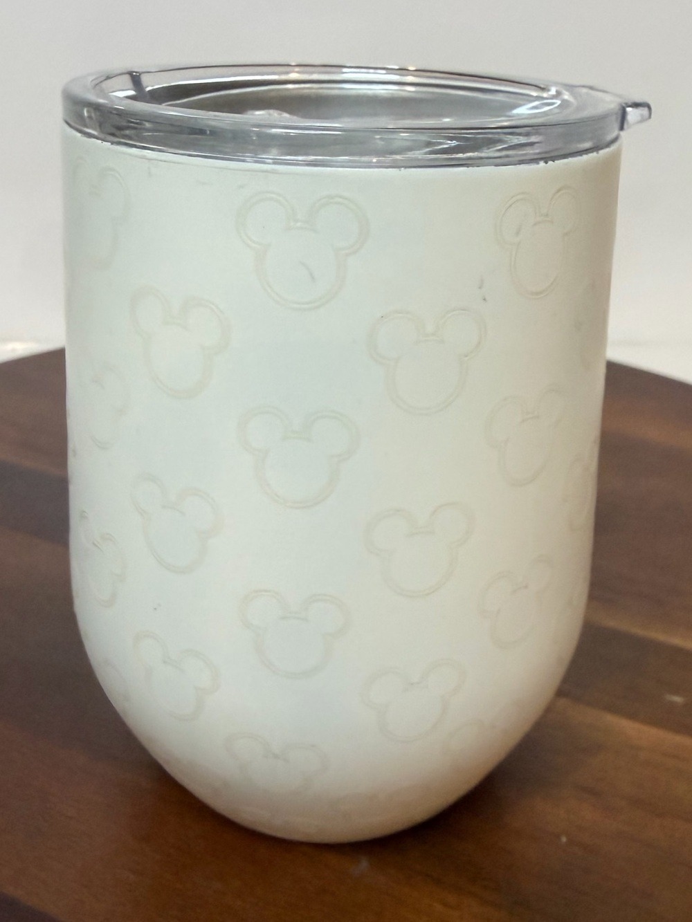 Official Disney Parks Debossed Mickey Mouse Icon Stemless Wine Tumbler 12oz